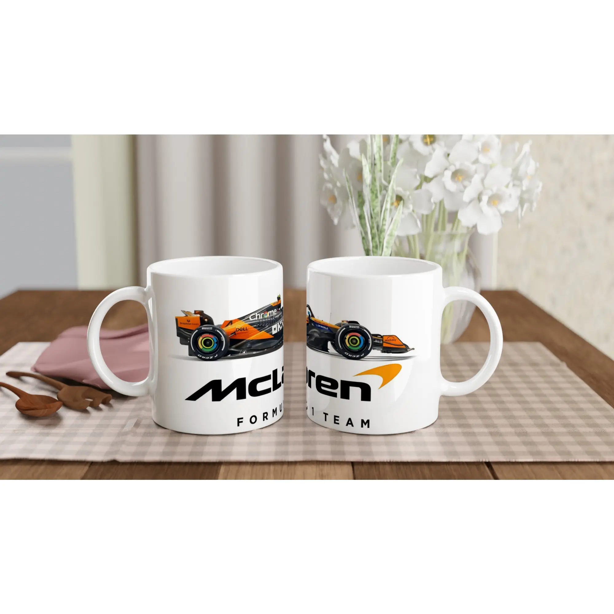 McLaren MCL39 Formula 1 Mug | F1 Racing Fan Gift | McLaren 2025 Season Coffee Cup
