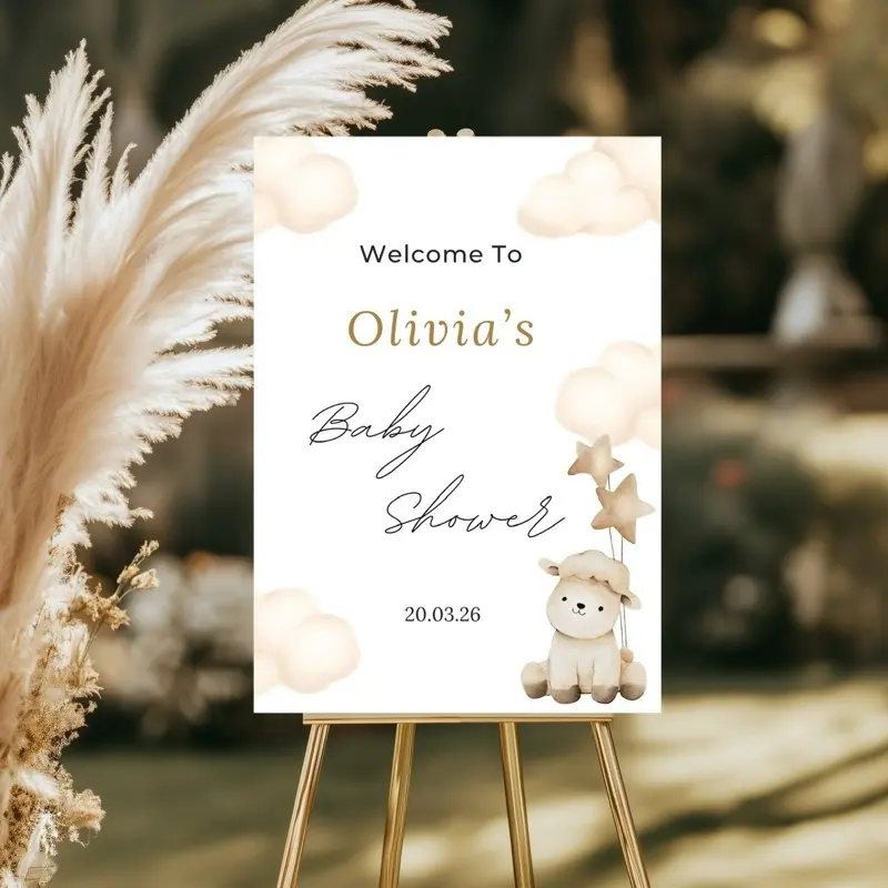 Baby shower board