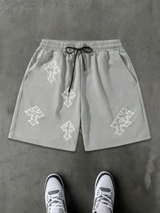 Unisex Men's Tribal Print Shorts, Regular Fit Casual Street Fashion Graphic Shorts for Summer, Men's Bottoms for Daily Wear