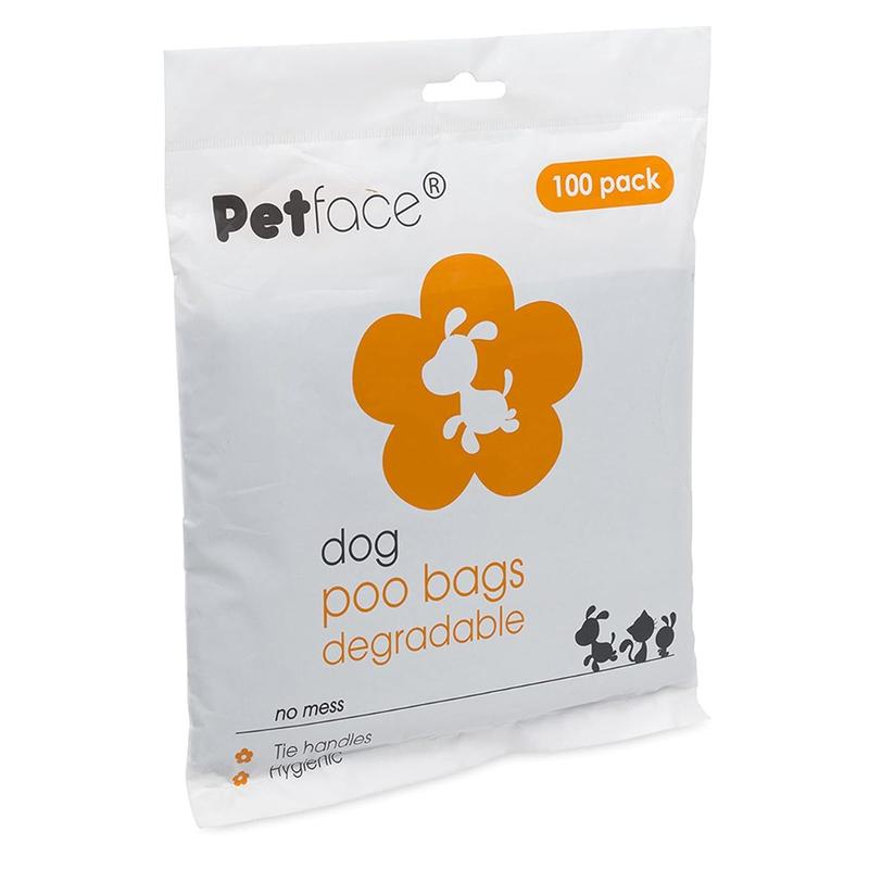 Petface No Mess Degradable Poop Bags With Tie Handles (Pack of 100) 2
