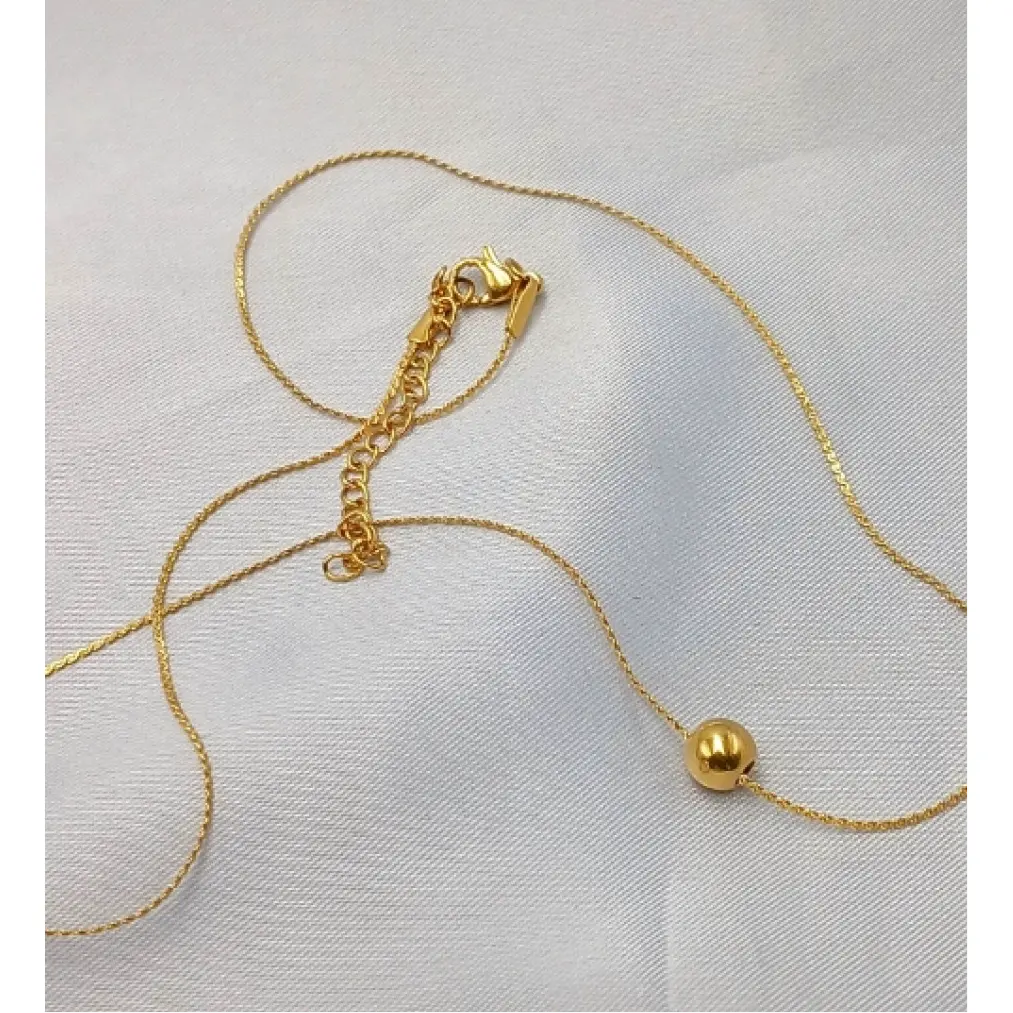 Dina Double Layer Non Tarnish Everyday Wear Necklace 16inches