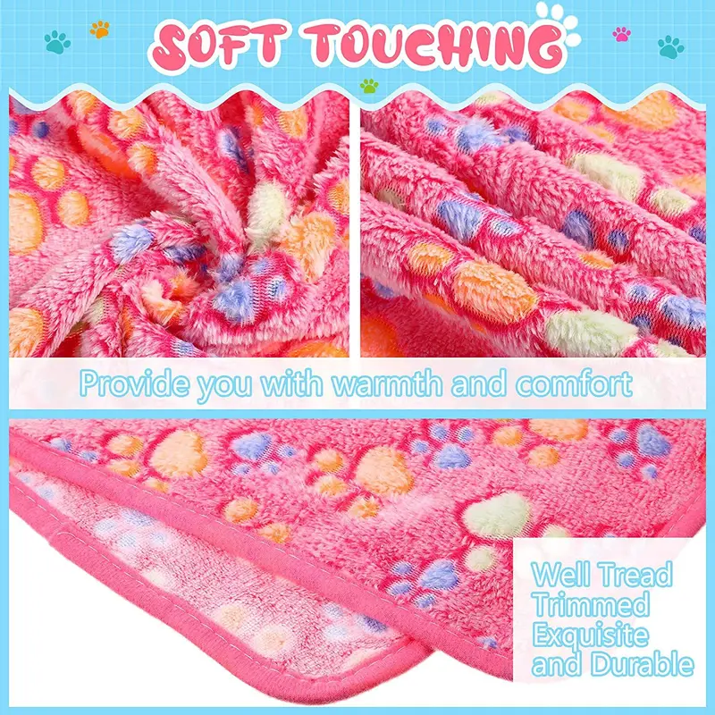 Pet Blanket Dog Cat Coral Fleece Blanket 7