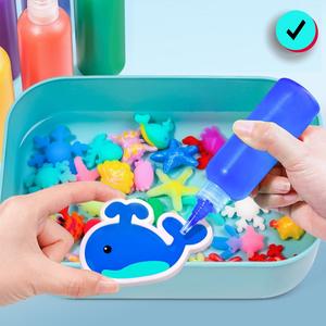 DIYWater Elf Painting Kit, 1 Set Magic Water Elf Mold & Random Color Luminous Glue & Colorful Glue & Accessory, Liquid Handmade DIY Making Material Package Toy Art Supplies, Crafts, Handcraft