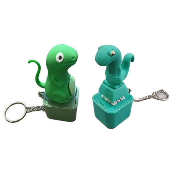 Lizard Button Keychain Press to Make a Sound Relieve Stress Fun Gift ...