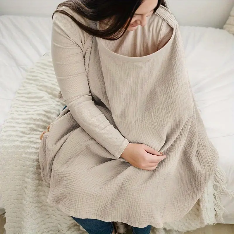 Breastfeeding Cover - Adjustable Lightweight Breathable Nursing Shawl with Wide Strap, Soft Durable Fabric for Discreet Feeding Outside Home, Anti-Slip Design & Modest Coverage, Comfortable Feeding Attire | Comfortable Wear 4