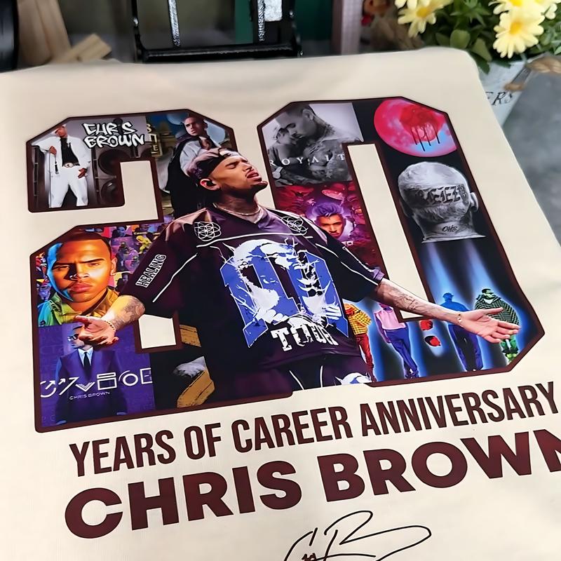 Chris Brown Breezy Bowl XX Tour 2 Sided T-Shirt, Chris Brown Album Shirt, Chris Brown Fan Gift, Chris Brown Merch Shirt, Music Fan Cb Tour 2025 Shirt 3