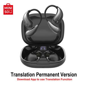 Miniso X33 Wireless Earbud Headset Earbuds Open Back Bluetooth-compatible 6.0 Ipx5 Waterproof 35 Hours Playtime Immersive Sound Quality Long Distance Connectivity