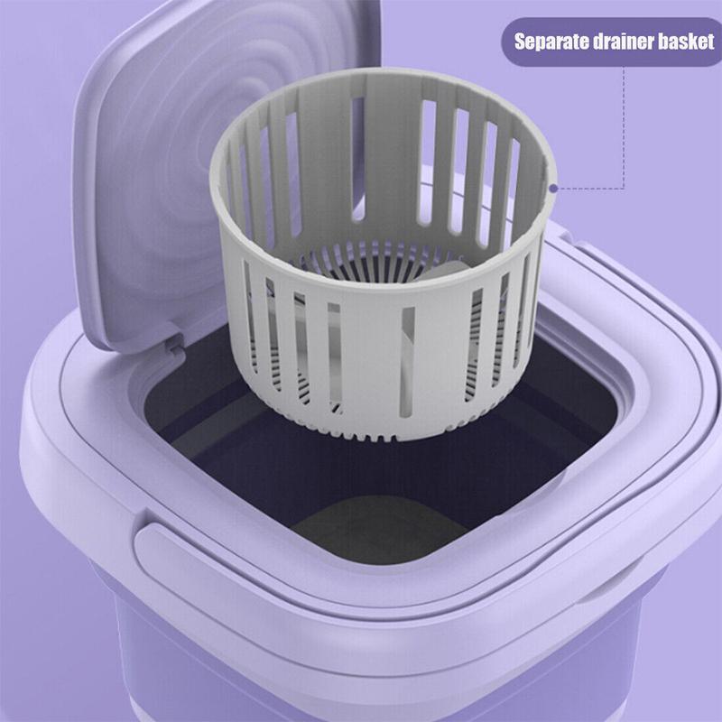 Portable Washing Machine Mini Washer Foldable Washer and Spin Dryer Travel UK 4