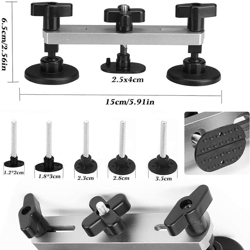 Manelord Car Dent Puller Kit, Auto Removal Tool with Golden Lifter Paintless Dent Repair Set for Auto Body Dent Remover 4