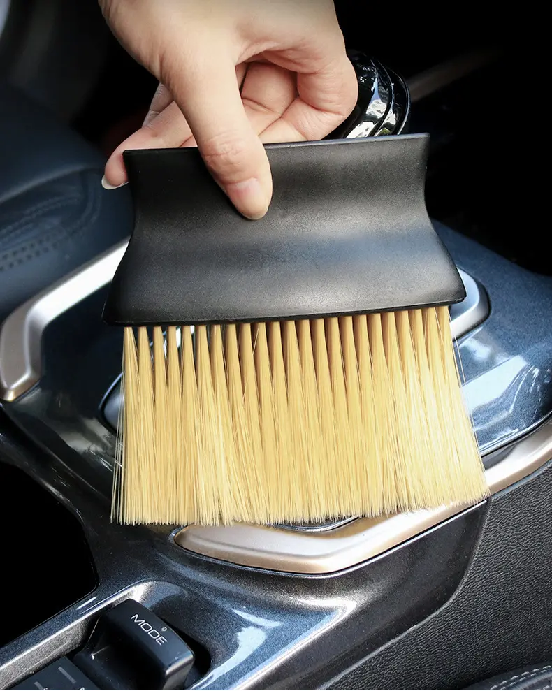 Product Introduction of 1 PCSDust Removal Brush Air Conditioning Outlet Car Wash Dust Collector Large Brush with Good Elasticity Cleaning Accessories 1