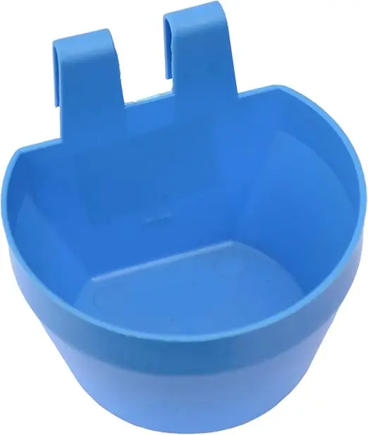 Poultry Cage Cups / Galley Cups / Aviary Cups, Pack of 12, Suitable For Both Food, Grit Or Water, Includes Integral Hook So The Cups Can Be Hung From The Cage Mesh, Made In The UK 2