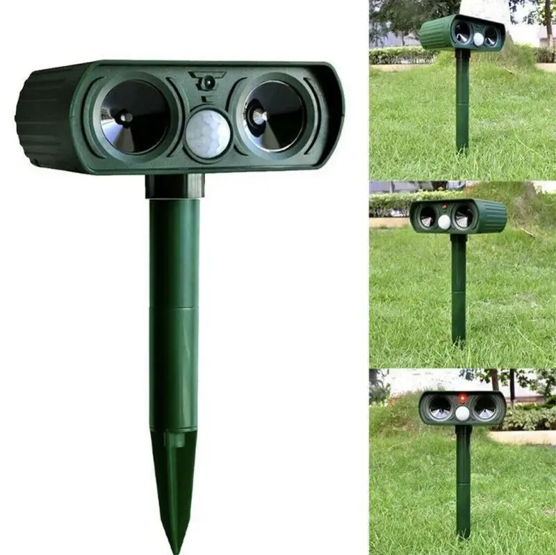 Solar Ultrasonic Repeller for Dogs, Cats, Foxes and Pests - Garden Deterrent 3