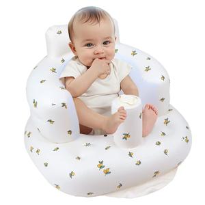 Baby Inflatable Seat, Air Sofa, Portable Quick Inflate Pad, Durable PVC Material, Ideal for Bathtub, Feeding, Camping, Family Travel