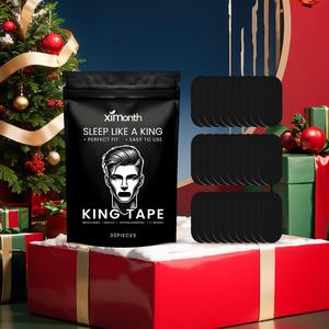 Sleep Mouth Tape, 30pcs/bag Black Breathable Mouth Tape for Reducing Snoring, Sleep Strips for Mouth, Personal Care Product for Men & Women, Christmas Gift