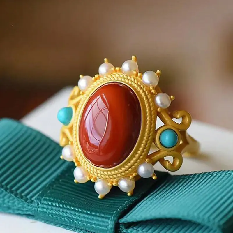 Jade-Inspired Classic Ring - Timeless Jewelry for Women Daily Clothing Decor 4