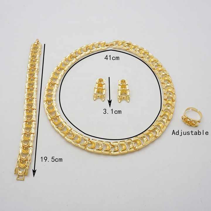 Product Introduction of 2025 Newest Wave Design Cord Necklace Jewelry Set for Daily and Wedding Wear 0
