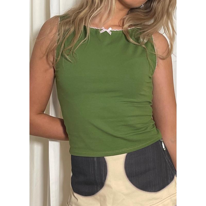 Green & Pink Audrey Tank 4