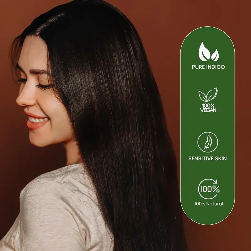 Vatika Henna Rich Black Hair Colour - 60G (6 X 10G Sachets), Natural & Nourishing Hair Dye, 100% Ammonia Free, for Vibrant Color, Shine, & Coverage Haircare Gentle 1