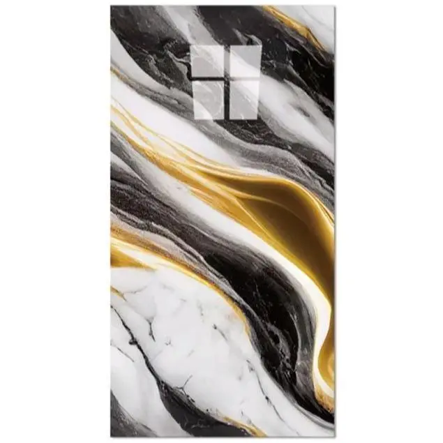 10 pcs Bathroom wall panels PVC cladding shower wet wall tile marble effect decor Decorative Kitchen Sticker Waterproof Bamboo Light Plants Pet Plastic Ornaments Durable bathroom decor Modern kitchen wall decor marble effect wall panels Wooden Multicolor 3