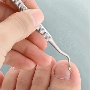 Stainless Steel Ingrown Toenail Tool, 3 Counts Cutics Foot Care Toenail File Pusher Tool, Double Sided Nail File Lifter Spoon Nail Pusher, Multi-use Nail Care Tools, Skincare Product, Gift, Manicure Hygiene Products