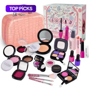 Eid Al-Adha 1 Set Kids Pretend Makeup Play Toy, Makeup Bag With Mirror, Cosmetic Toy For Girls, Pretend Play Toy For Kids Gift #TOP PICKS