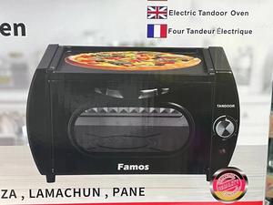 Tandoor Mini Oven Lahmacun Manakish Naan Bread Maker Pizza Oven Tandoori with Hot Top Plate, Mini Pizza Chapati roti maker for Home and Takeaways Electric Tandoor