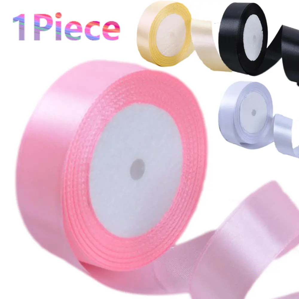 1 Piece Random Colors Random Width Length High-Quality Wedding Ribbons, Vibrant & Durable Colored Satin Ribbons Perfect for DIY Handmade Projects Ideal for Crafting Elegant Floral Bouquets Party Decorations Home Accents Stylish