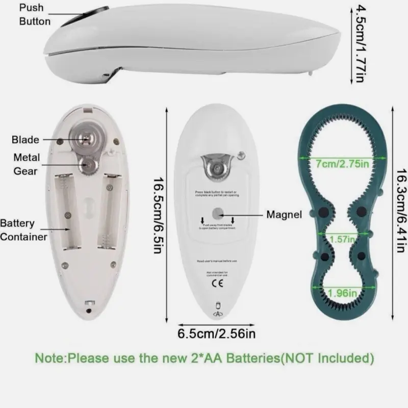 Electric Can Opener & bottle opener for Easy Kitchen Utensil Gadgets 5