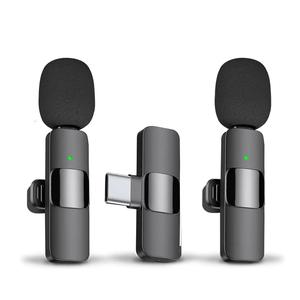 Wireless Lavalier Microphone, Rechargeable Wireless Microphone, Lapel Mic for Video Recording, Teaching, Interviews, Podcast, USB Rechargeable Mic