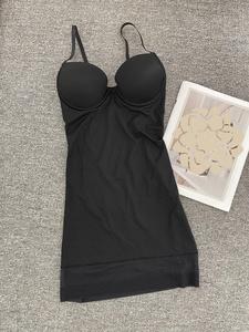 Women's Solid Black Shapewear Bodysuit, Comfort Womenswear Bodysuit Shapewear, Adjustable Straps Tummy Control Body Shaper, High Stretch Seamless Bodysuit for Postpartum Recovery