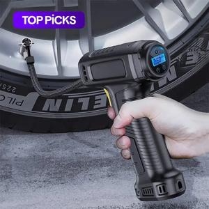 Digital Display Wireless/Wired Car Tire Inflator, Portable Car Tire Air Compressor, Handheld Tire Air Pump with LED Light for Car Moto Bicycle Tire, Portable Tire Inflator, Vehicle Tire Inflator, Portable Tire Inflator #TOP PICKS