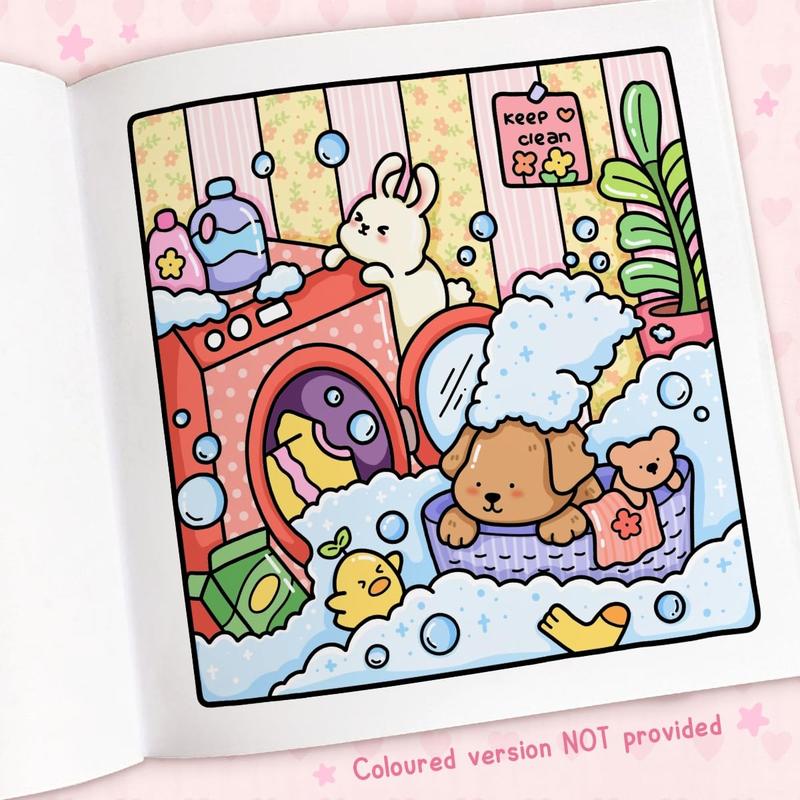 Product Introduction of Cozy Cuties: A Cute and Comfy Colouring Book for All Ages (Coco Wyo), by Coco Wyo 3