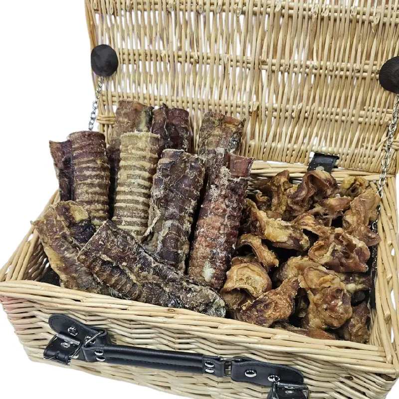 1kg Bulk Bag pork crunch/beef trachea Natural Dog Treats snacks 1