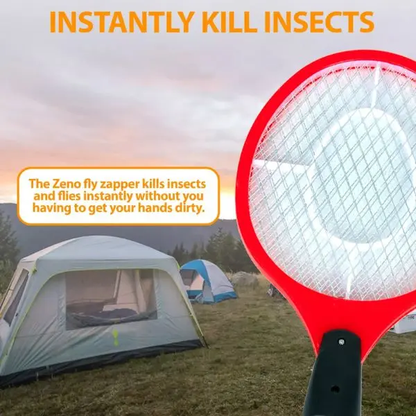 Electric Zapper Bug Bat Mosquito Fly Swatter - Battery Operated for Home Use 2