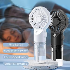 Handheld Mist Fan With Water Humidifier Cooler Rechargeable Mini Hand Spray Fans indoor  fan hand  held  fans
