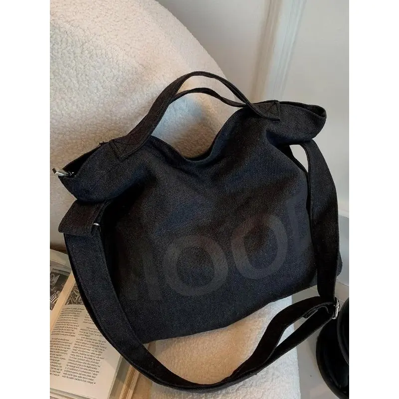 Fashion Letter Print Tote Bag, Large Capacity Shoulder Bag for Women & Girls, Casual Trendy Versatile High-quality Daily Commuting Bag, Girl Fashionable Bag 6