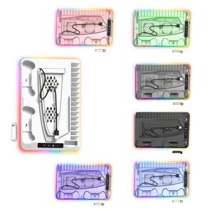 Portable Gaming Console Charging Base, Dual Charging Stand, Vertical Cooling Support for PS5 Controller, Gift for Boyfriend, Gaming Accessory Items, Durable Console Accessories, Controller Charger