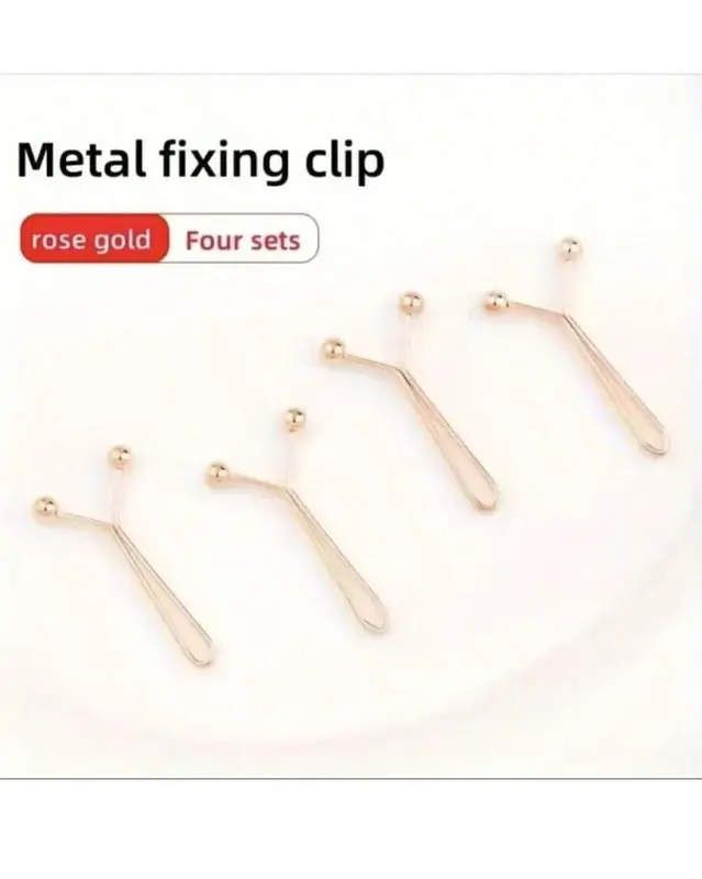 4pcs Invisible Metal Clip Buttons for Waist Tightening - Adjustable Fashion Accessory for Jeans and Clothes 8