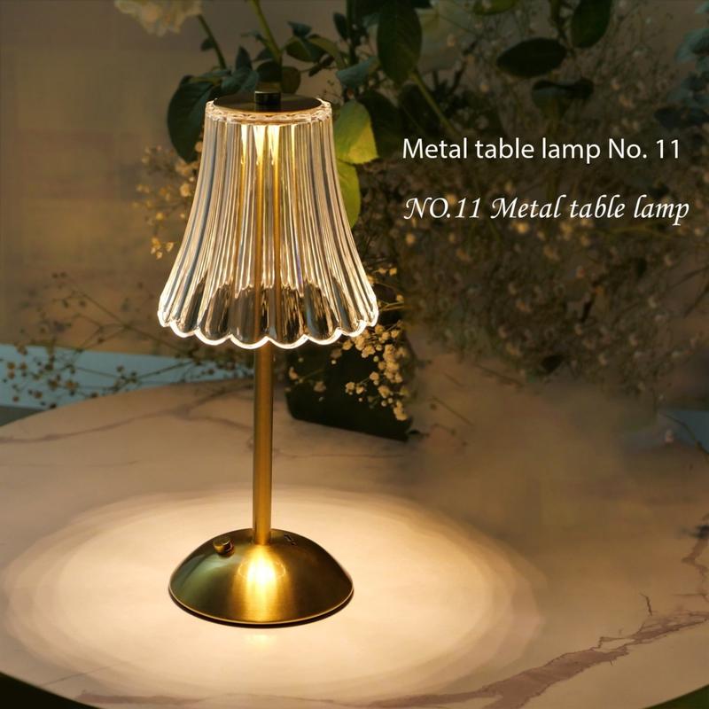 Product Introduction of Vintage Desk Lamp With Touch Sensor, USB Rechargeable Bedroom Night Light, 3-color DimmingDesk Light For Home Decor, Valentine's Day Gift 1