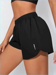 Women's Solid Color Breathable Quick Drying Gym Shorts, Casual Comfy Fit Skinny Shorts for Daily Outdoor Wear, Ladies Sportswear for Summer, Gym Shorts, Activewear, Breathable Fitness Shorts
