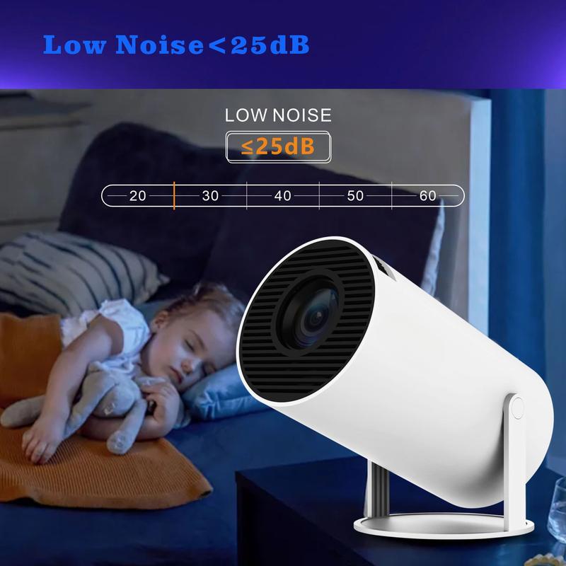 Product Introduction of Magic-Zone Hy300pro Projector Home 4K Portable LCD Ultra HD Living Room Wall Projection Wireless Same Screen Projector 6