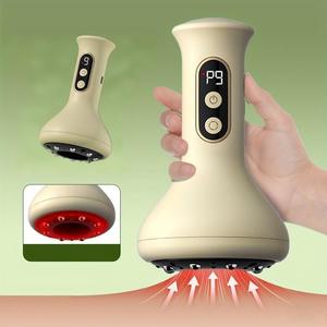 USB Rechargeable Body Cupping Massager, 9 Speed Adjustable Smart Facial Cupping Massager, Neck Massager, Heating Whole Body Massager, Personal Care Appliances, Comfort
