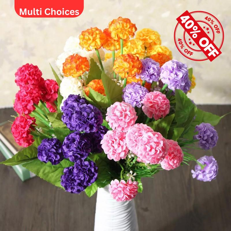 Product Introduction of 1 Bunch Wedding Artificial Silk Hydrangea Posy Flower Bouquet Home Party Decor Decorative Fruit 2