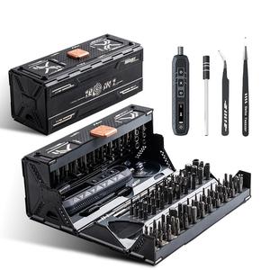 181 in 1 Electric Screwdriver Set, USB Rechargeable Switchable Screwdriver with 3-speed Torque Setting, Professional Repair Tool Kit for Phone/Laptop/Camera/Watch