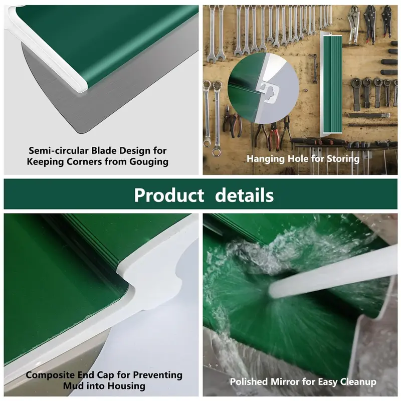 60cm Drywall Smoothing Spatula – Plaster Skimming Blade Trowel Wall Finishing Tool 2