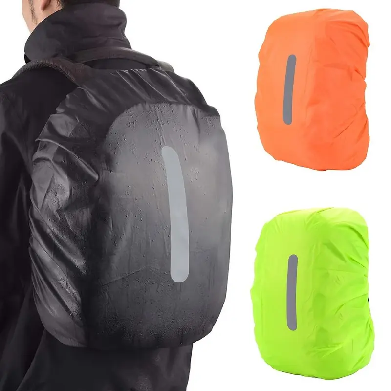 Waterproof Rain Cover For Backpack 30-40L, Reflective Rucksack Rain Cover For Anti-dust/Anti-Theft/Bicycling/Hiking/Camping/Traveling/Outdoor Activities 0