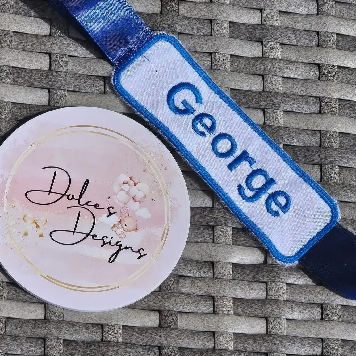 Boys or Girls Handmade Personalised Dummy Clip