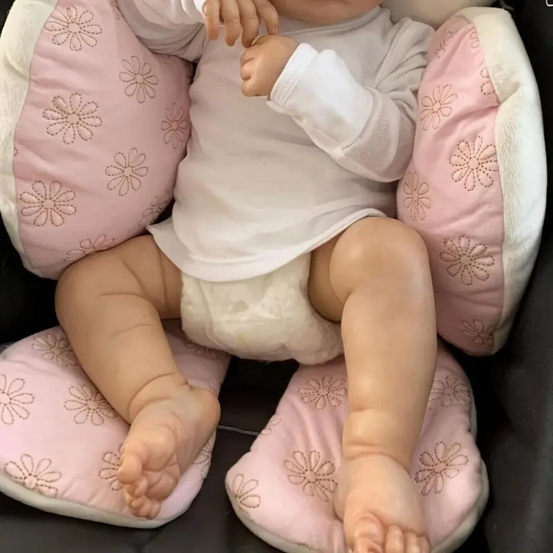 22 Inch Sleeping Art Reborn Baby Doll 55cm Soft Touch Silicone Newborn Baby Toy With 3D Painted Skin And Hand Painted Visible Veins Birthday Gift For Children Easter Gift 1