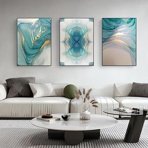 Abstract Marble Pattern Unframed Painting, 3 Counts/set Modern Canvas Wall Art, Wall Decor for Home Living Room Bedroom Office