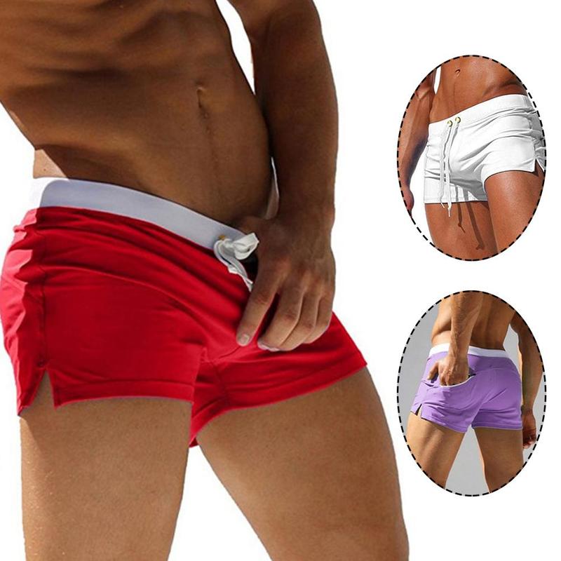 New Men's Fashionable Beach Shorts Made of Polyester Multi-color Sports and Casual Three Piece Shorts for Men 1